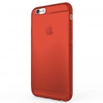 【iPhone6s/6 ケース】汚れや衝撃に強いクリアケース　KINTA Clear Case Neon Orange