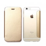 【iPhone6s/6 ケース】背面クリア 手帳型ケース Diana　ゴールド