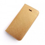 【iPhone SE 5s/5 ケース】Saffiano Flip Case　ゴールド