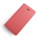 【iPhone SE 5s/5 ケース】Saffiano Flip Case　ベビーピンク