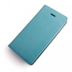 【iPhone SE 5s/5 ケース】Saffiano Flip Case　シルクブルー