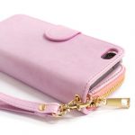 【iPhone SE 5s/5 ケース】Zipper お財布付きダイアリーケース ピンク